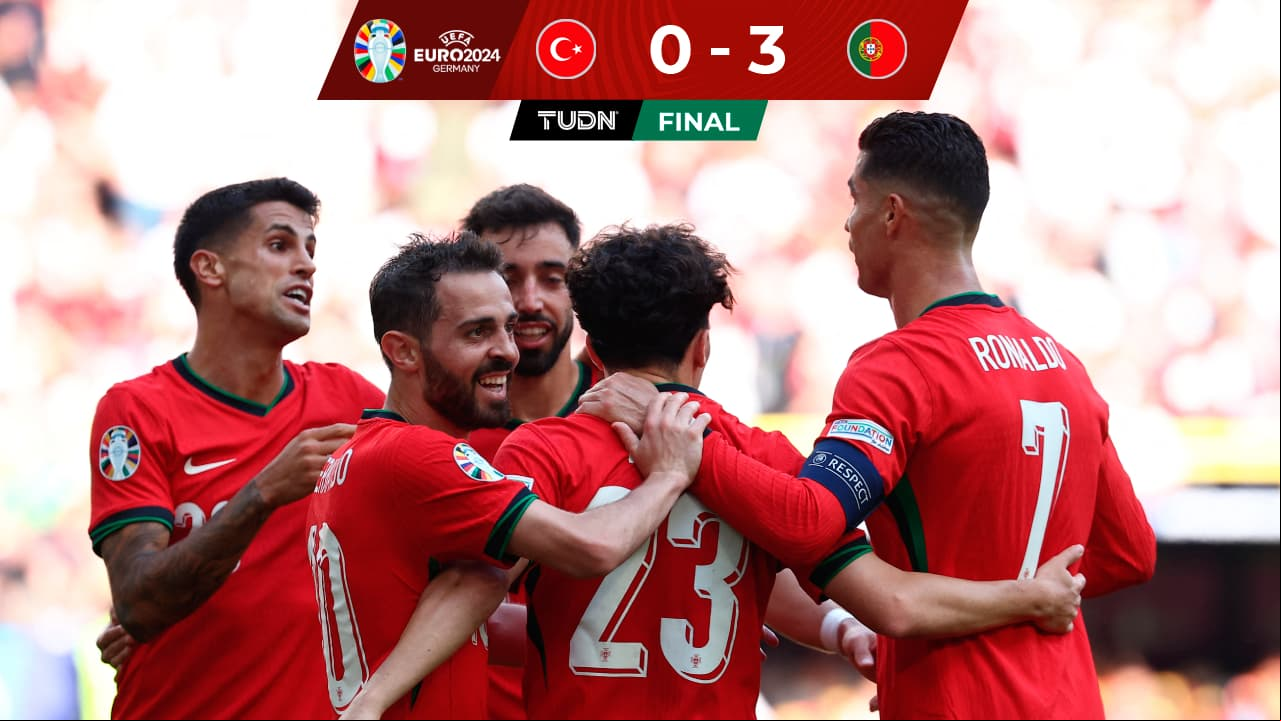 Portugal amarra boleto a Octavos de Final tras goleada a Turquía