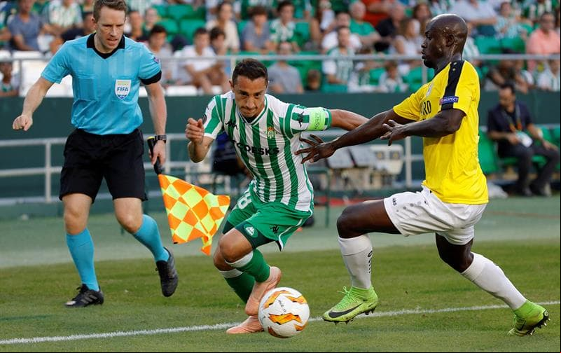 El mexicano Andrés Guardado fue de nuevo titular en la victoria de Betis 3-0 contra F91 Dudelange en el grupo F de la Europa League.