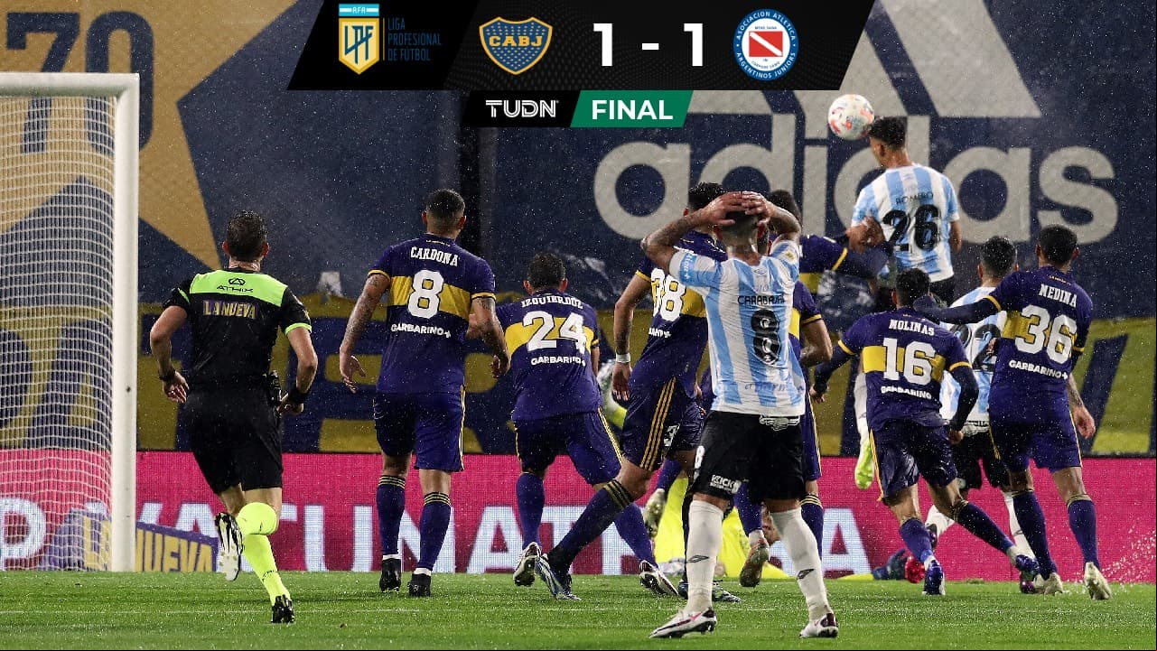 Boca empató con Argentinos Juniors y sigue sin ganar en Liga