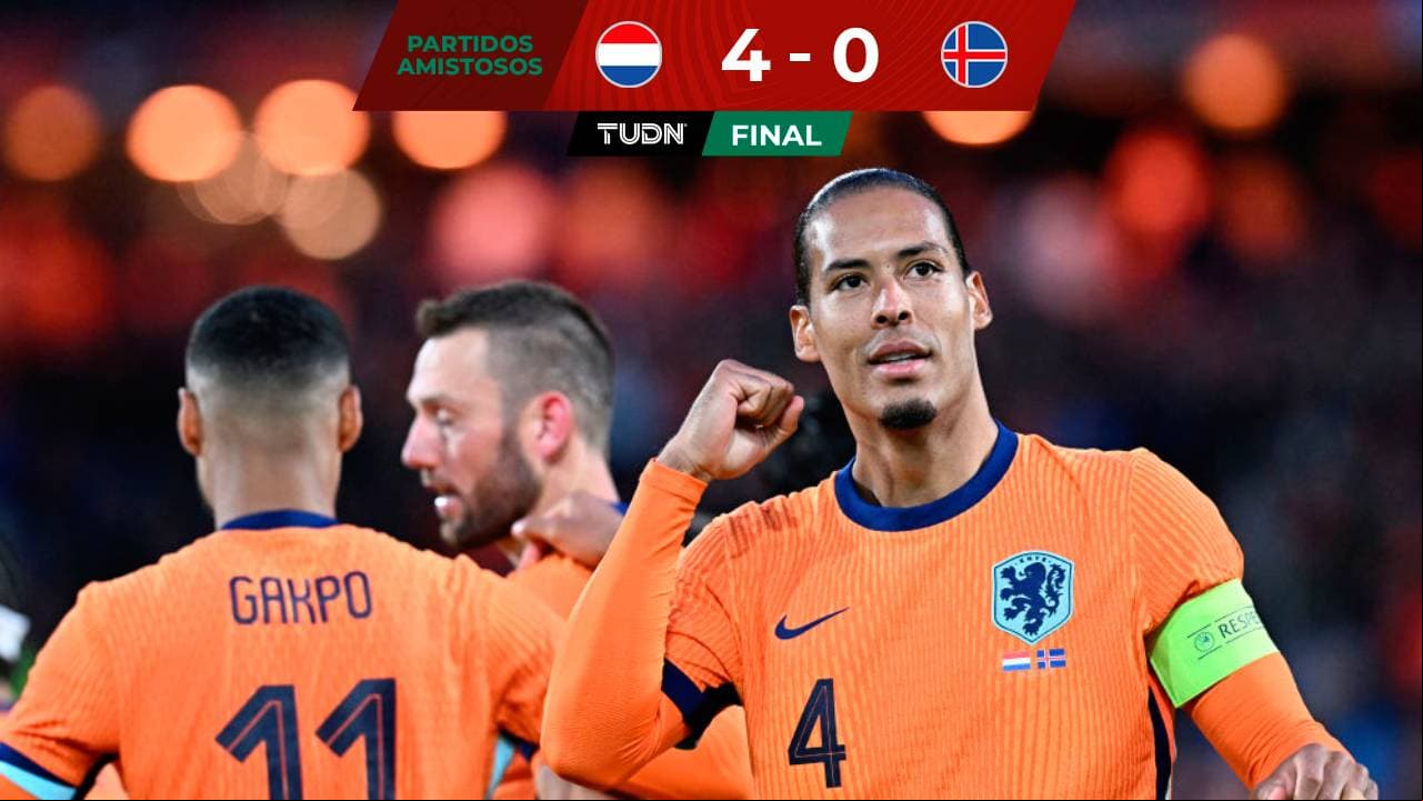 Países Bajos cierra preparación a la Euro con goleada ante Islandia