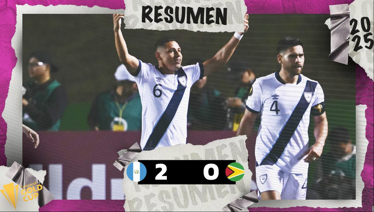 Guatemala remonta a Guyana y se mete a Copa Oro