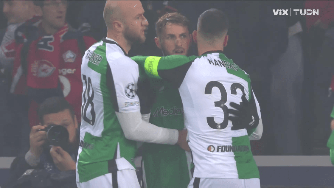 ¡Gol de Santiago Giménez vs. Lille! ¿Su último con el Feyenoord?