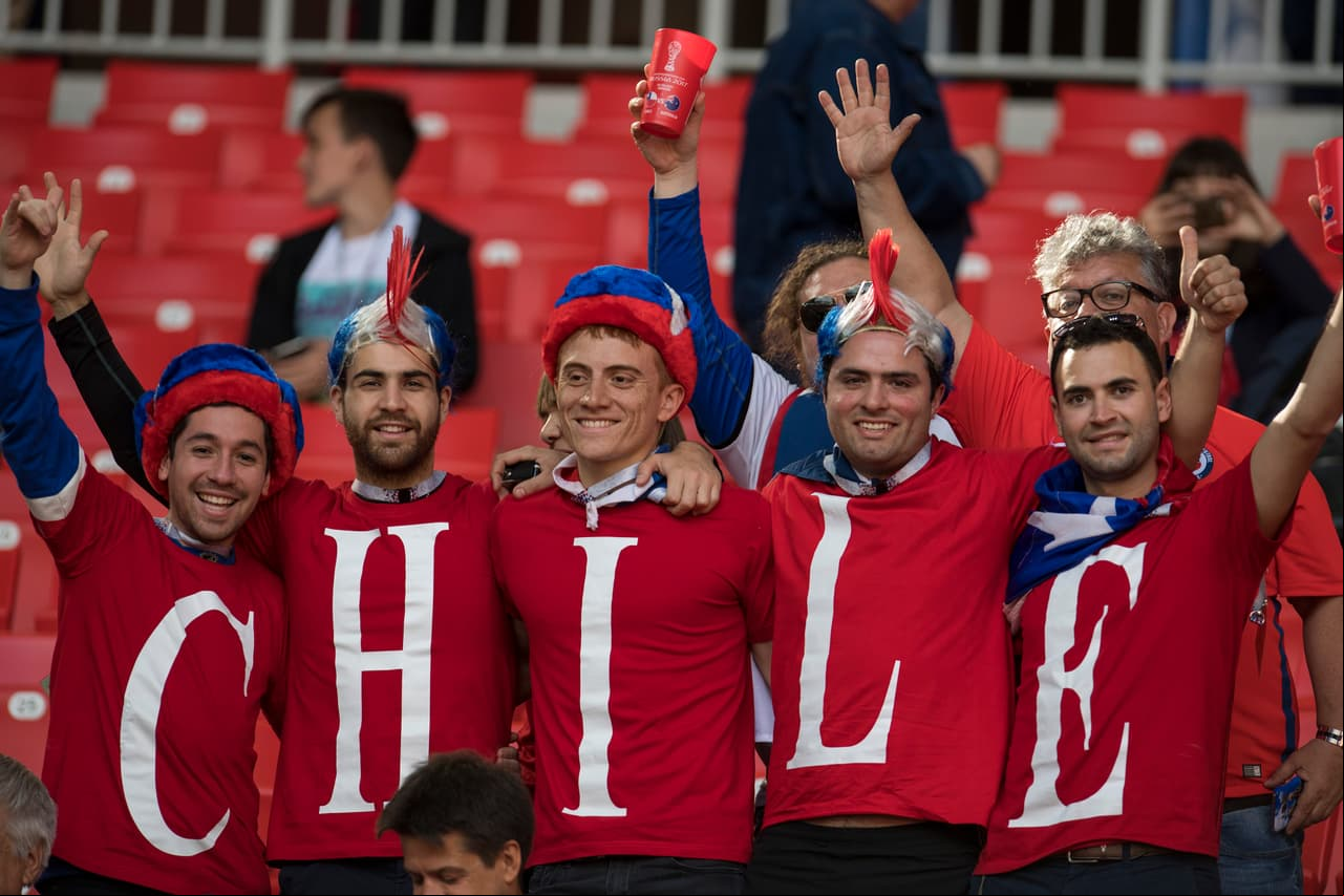 La 'marea roja' no abandona y quiere que Chile sea campeón de la Copa Confederaciones.