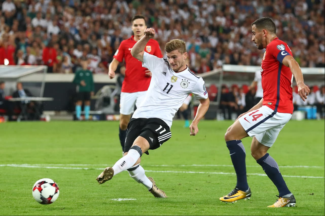 Sobre el minuto 21, Werner ampliaría la ventaja con esta definición ante la marcade los defensas noruegos.