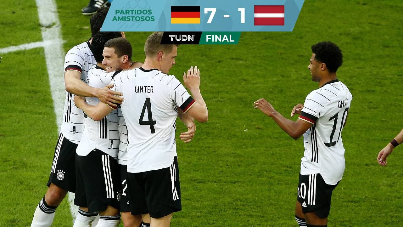 Alemania aplasta a Letonia en último ensayo previo a Euro 2020