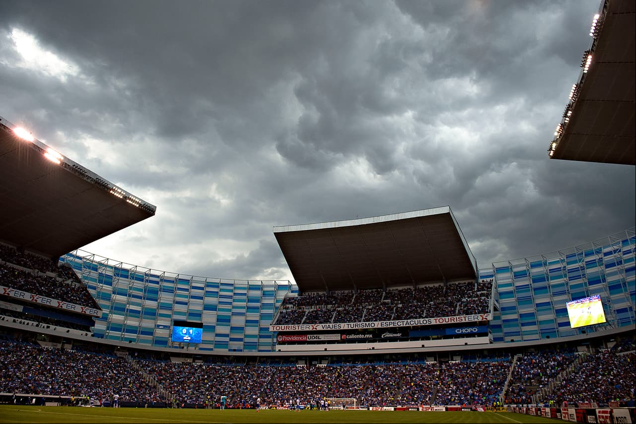 Así lució el Estadio Cuauhtémoc durante el encuentro.