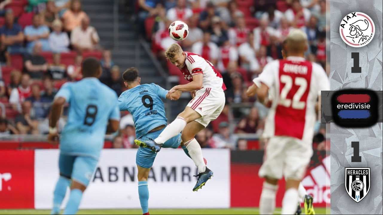 El Ajax, con suplentes, iguala 1-1 ante el Heracles pensando en Standard de ‘Memo’ Ochoa
